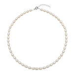 5.0-6.0 mm White Freshwater Baroque Pearl Necklace
