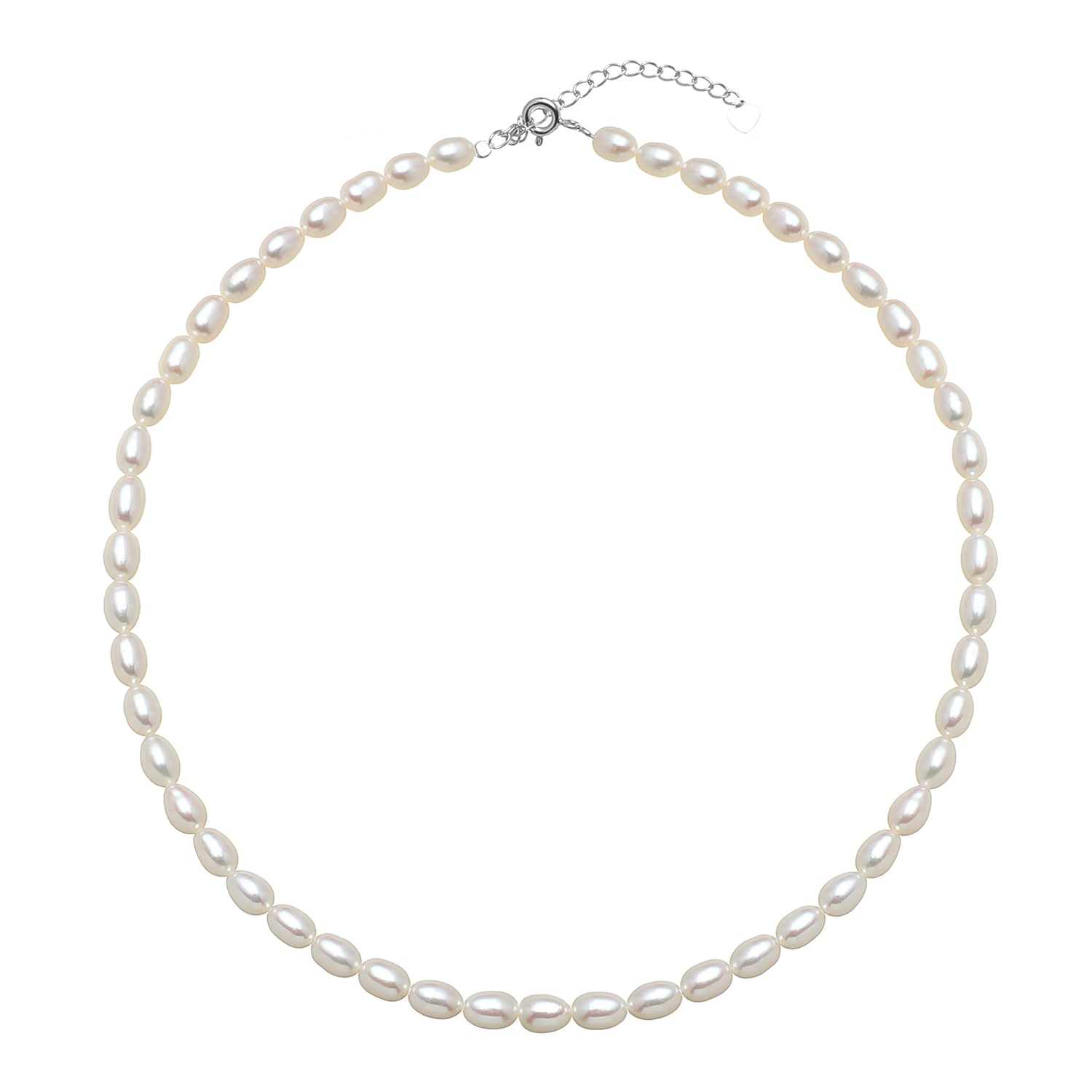 5.0-6.0 mm White Freshwater Baroque Pearl Necklace