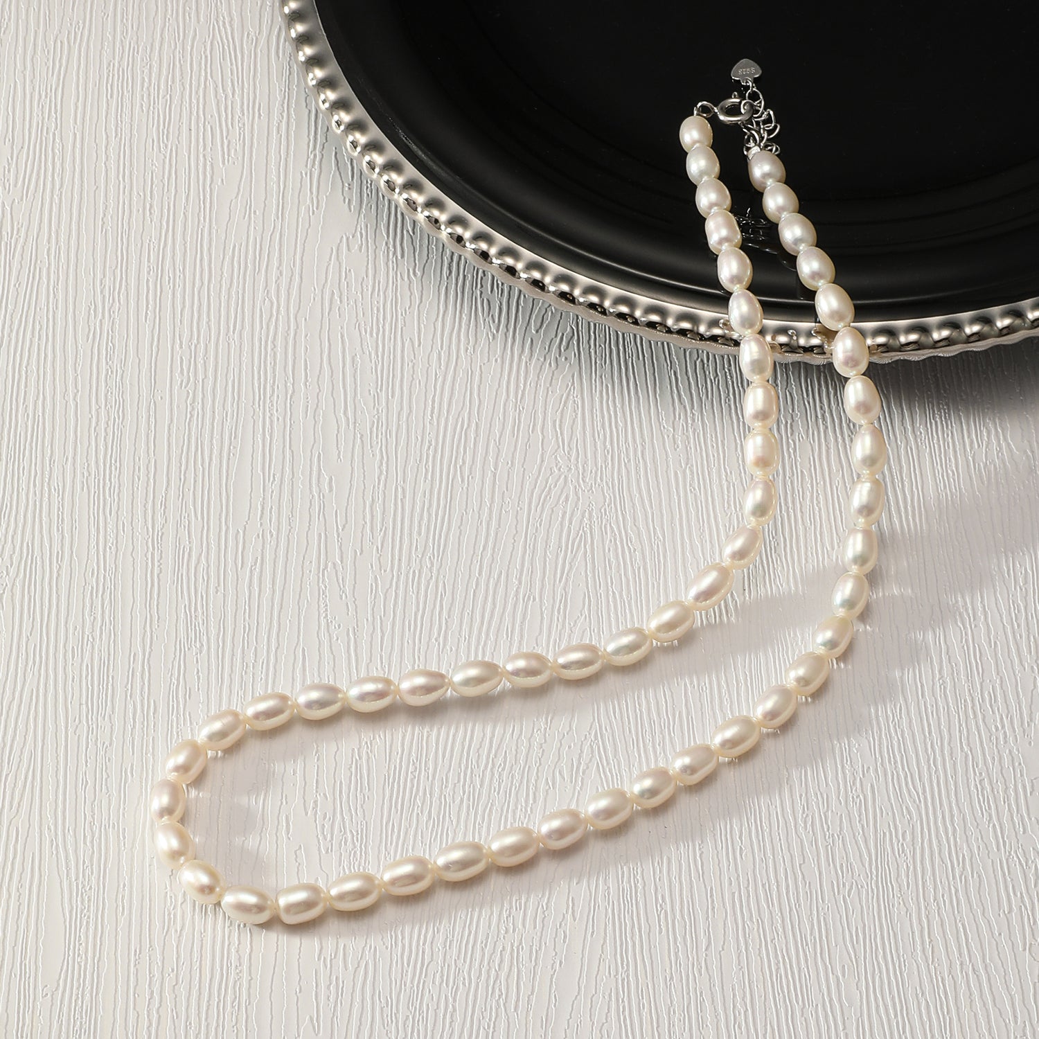 5.0-6.0 mm White Freshwater Baroque Pearl Necklace