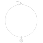 14.5-15.0 mm Australian White South Sea Pearl Pendant & Diamond