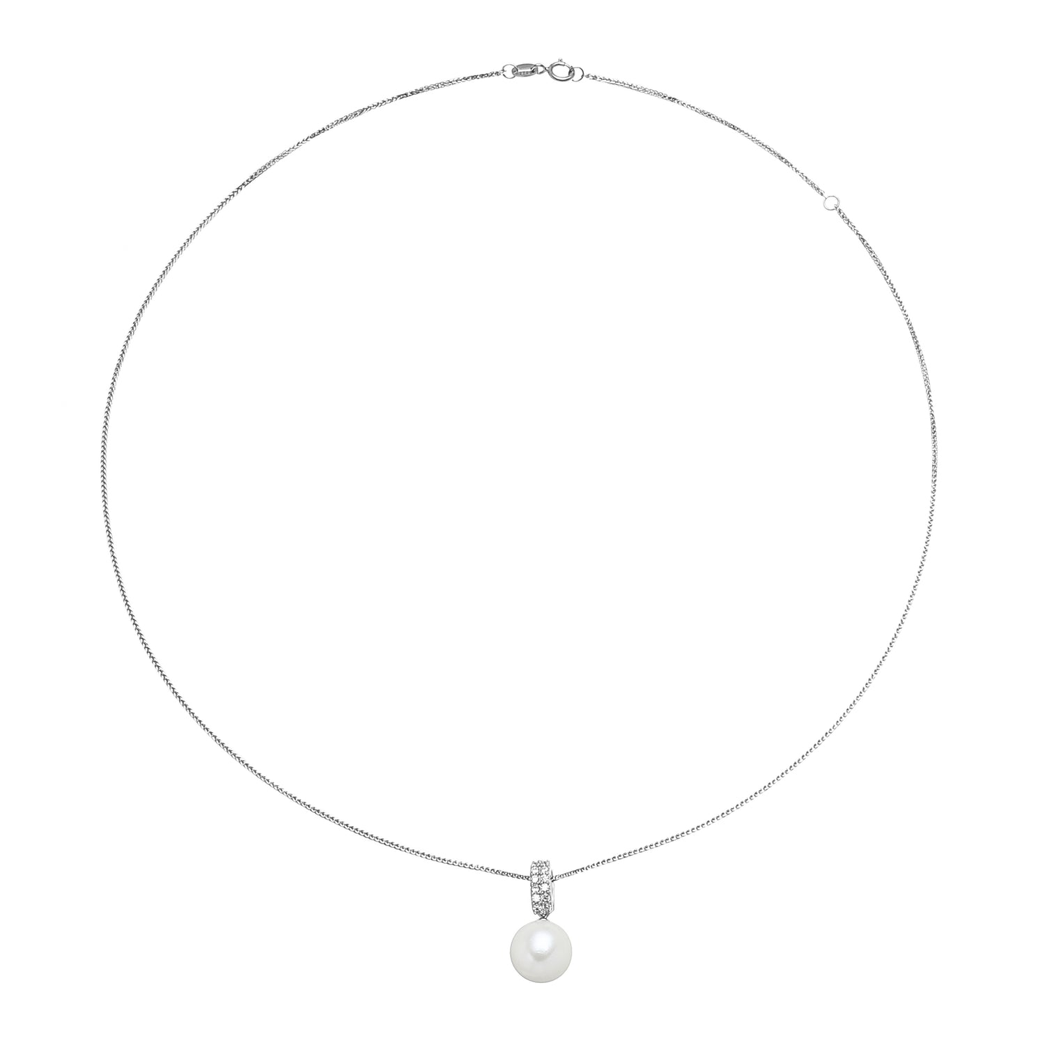10.0-11.0 mm Freshwater Pearl & Diamond Classic Pendant