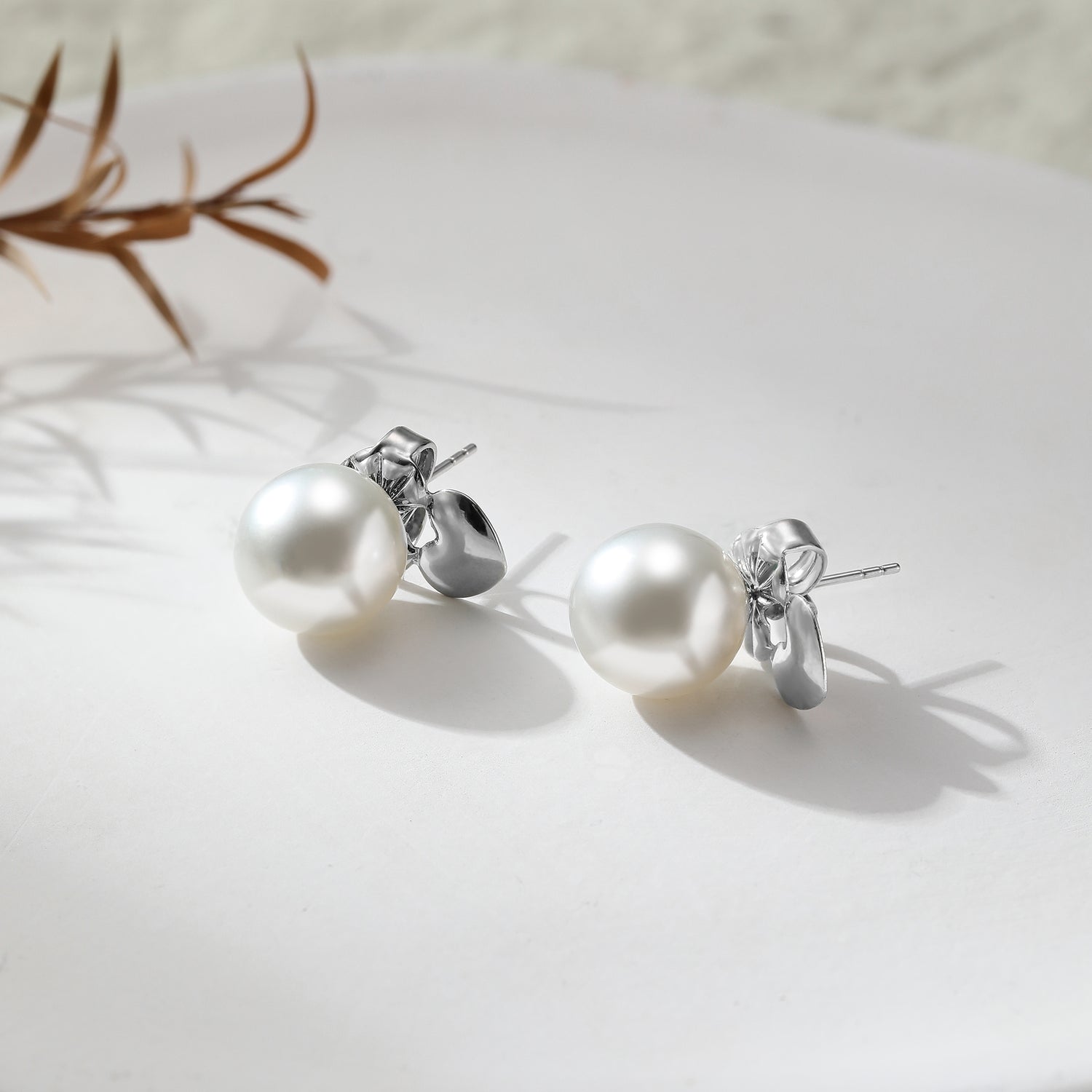 11.0-12.0 mm Australian White South Sea Pearl Earrings