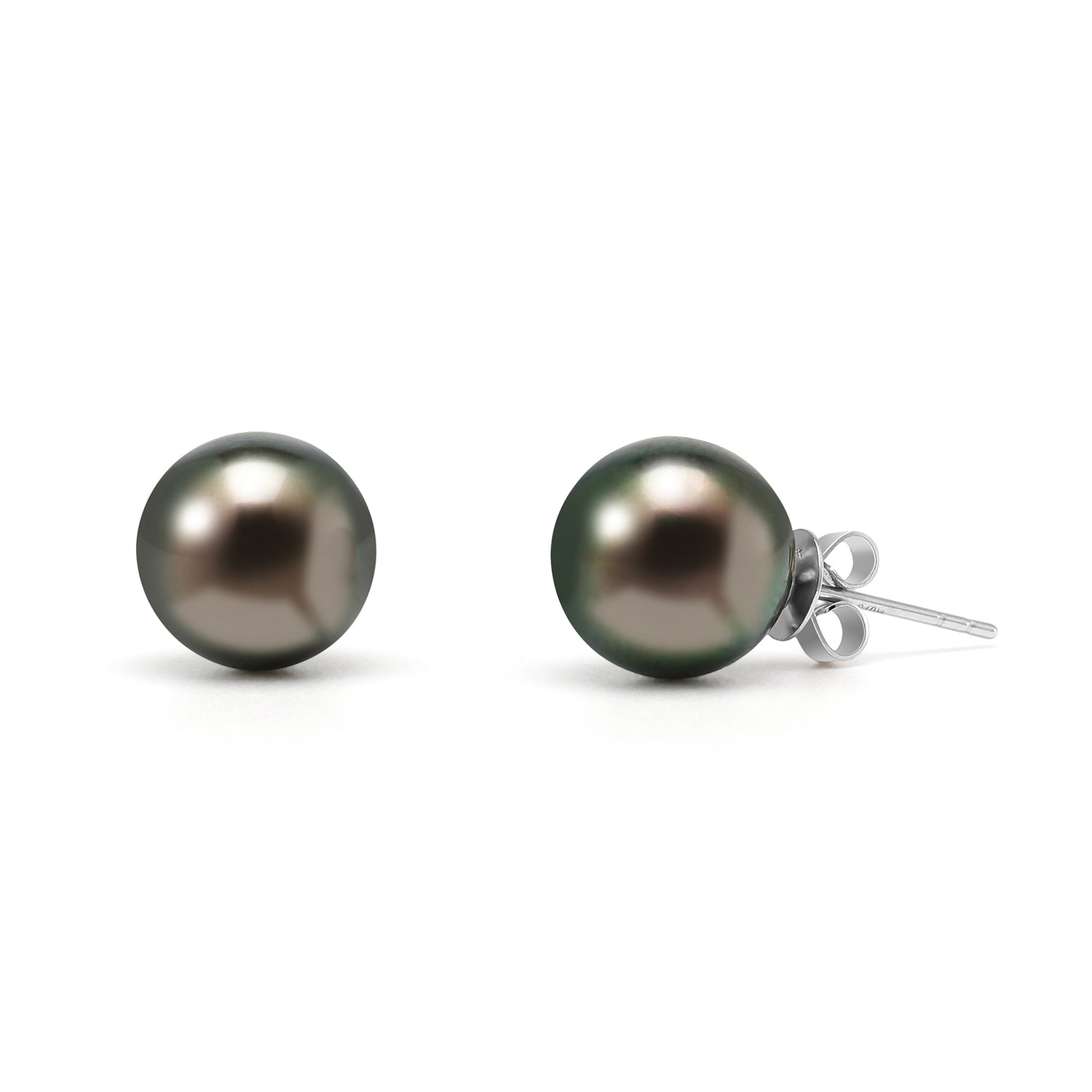 9.5-10.0 mm Tahitian Pearl Stud Earrings