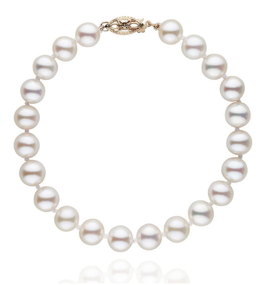 7.5-8.0 mm AAA White Freshwater Pearl Bracelet